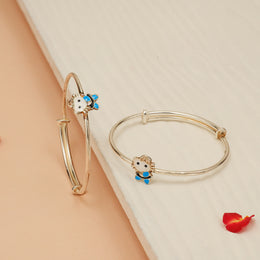 Stylish Hello-Kitty Silver Kids Kada