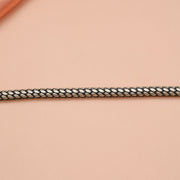 Men's Stylish Silver Bracelet with Stone Highlights