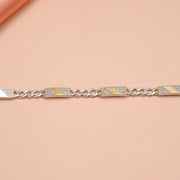 Trendy Men's Silver Bracelet