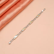 Trendy Men's Silver Bracelet
