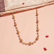 Heritage Silver Antique Nakshi Beads and Pearls Mala