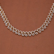 Elegant CZ Infinity Link Diamond-Inspired Necklace