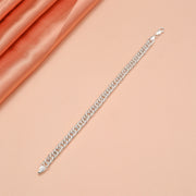 Classic Silver Link Bracelet for Men