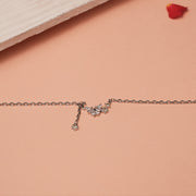 Chic Silver Pendant with Monn & Star CZ Charm