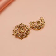 Traditional Silver Kundan Jada with Lakshmi Motifs