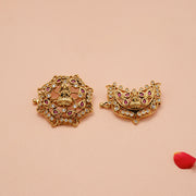 Traditional Silver Kundan Jada with Lakshmi Motifs