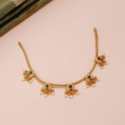 Antique Mango Motif Pearl Drop Necklace