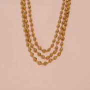 Light Weight  Heritage Triple-Strand Silver Mala