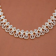 Elegant Teardrop CZ Diamond-Inspired Necklace