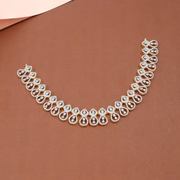 Elegant Teardrop CZ Diamond-Inspired Necklace