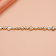 Elite CZ Stone Silver Bracelet