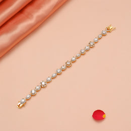 Elite CZ Stone Silver Bracelet