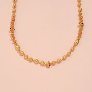 Traditional Silver Mala with Nakshi Beads in Gold Finish