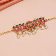 Elegant Kemp Floral Pendant with Pearl Tassel Drop