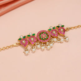 Elegant Kemp Floral Pendant with Pearl Tassel Drop