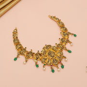 Alluring Silver Lakshmi Necklace with Peacock Motifs