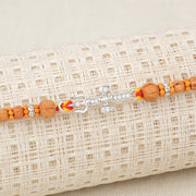Silver Stone Trishulam Rakhi