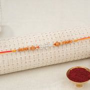 Silver Stone Trishulam Rakhi