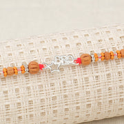 Silver Star with Bro Letter Rakhi
