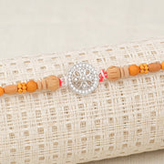 Silver Raksha Bandhan Floral Rakhi