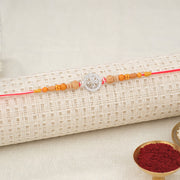 Silver Raksha Bandhan Floral Rakhi