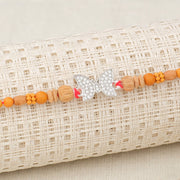Beautiful Silver Butterfly Rakhi