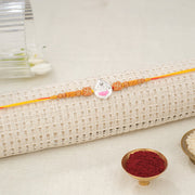 Silver Leaf Ganesha Rakhi