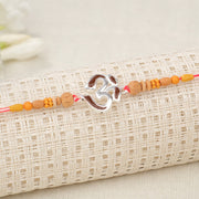 Silver Classic Om Rakhi