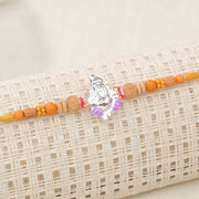 Silver Ganpathi Motif Rakhi