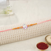 Silver Om with Shiva Motif Rakhi