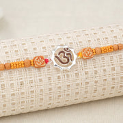 Silver Om Mandala Rakhi