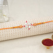 Silver Swastik Rakhi