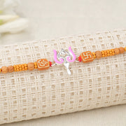 Divine Silver Trishulam Rakhi