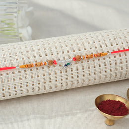 Silver Bansuri Rakhi For Bhai
