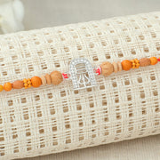 Silver Shiva Lingham with Trishulam Rakhi