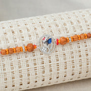 Silver Stone Lambodara Rakhi