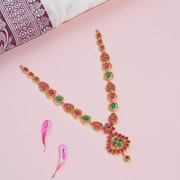 Ruby Emerald Heritage Bloom Necklace