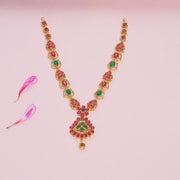 Ruby Emerald Heritage Bloom Necklace