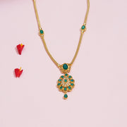 Emerald Lotus Necklace
