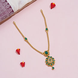 Emerald Lotus Necklace