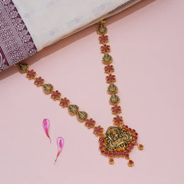 Elegant Ruby Lakshmi Haram