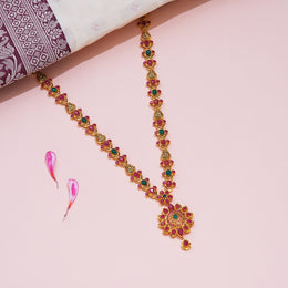 Ruby Emerald Floral Antique Haram